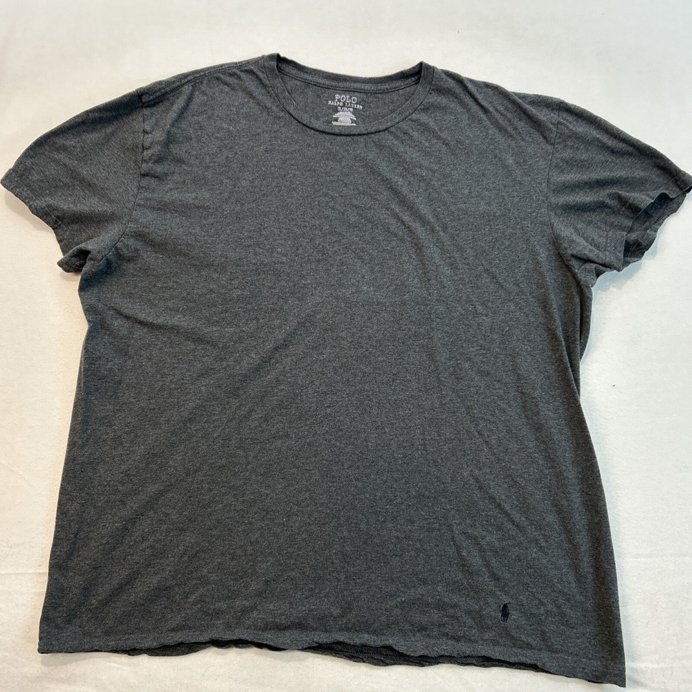 Polo Ralph Lauren Men’s T-shirt Short Sleeve Classic Fit Size XL Gray Logo